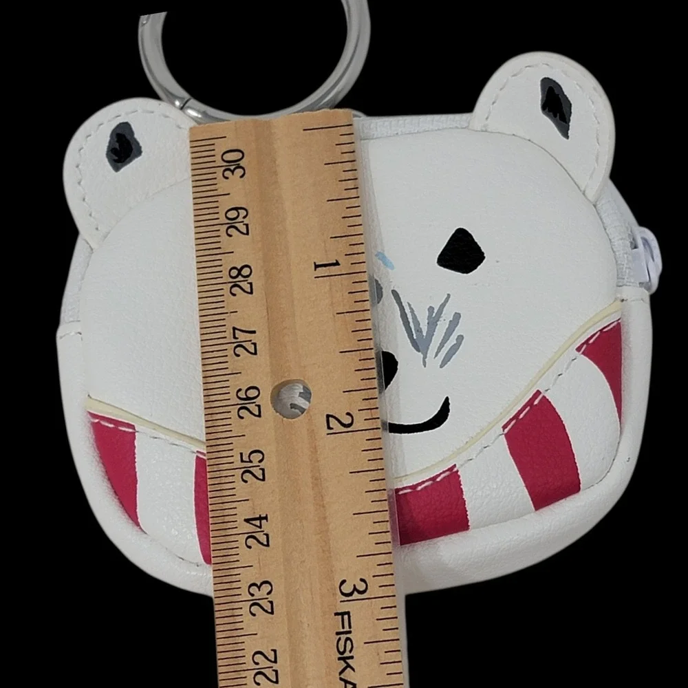 Vera Bradley Polar Bear Coin‎ Purse Bag Charm Beary Merry Holiday Gift New